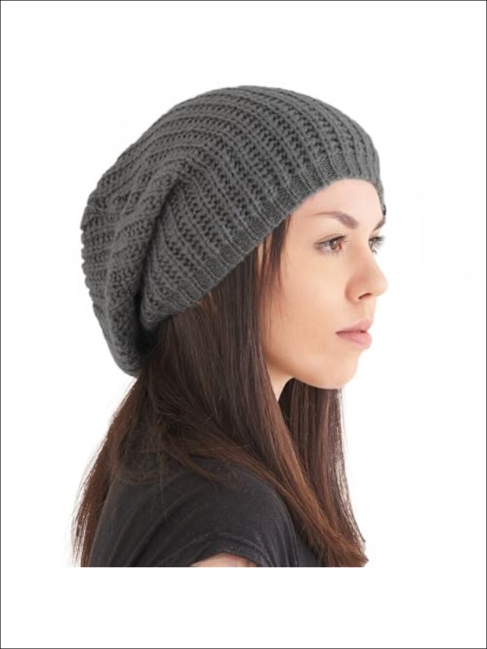 Oversized Slouchy Knit Beanie Acrylic Boho Winter Hat